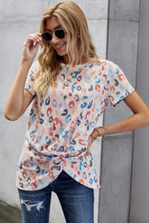 Multicolor Leopard Spotted Top Ins Street